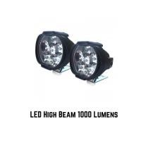 ราคา 2 ชิ้น 1000 ลูเมนไฟสปอร์ตไลท์ LED ไฟสูง - U5 - สีดํา (42872695408)