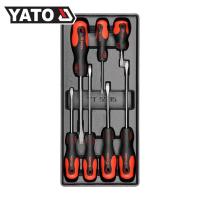 ราคา (มีใบกำกับภาษี) YATO YT-5535 ชุดถาดเครื่องมือ ชุดไขควง ปากแบน (23267276730)