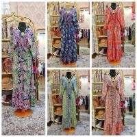ราคา เดรสผ้าไหมอินเดียทรงผีเสื้อแบบยาว (29113354076)