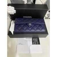 ราคา CHANEL CLASSIC WALLET BLUE NAVY (10408031154)