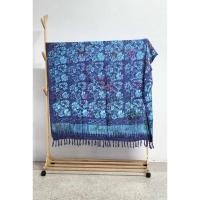 ราคา ผ้าบาติกนำเข้าจากบาหลี​ สีน้ำเงิน ผ้าพันบาติก​ ผ้าชายหาด​ ผ้าคลุมไหล่ (8351810223)