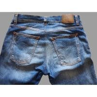 ราคา กางเกงยีนส์ Nudie มือสอง ของแท้ สีซีด แต่งขาด ทรงสลิม เอว 33/30 สภาพดี สีสวยมากกก (28473551072)