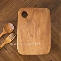 ราคา เขียงไม้สัก เขียงสำหรับเสิร์ฟ หรือ หั่น เขียงไม้สักแท้100% ผลิตจากไม้ชิ้นเดียว (23151134223)