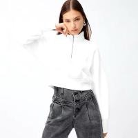 ราคา ส่งต่อ เสื้อสเวตเตอร์สีขาว แบรนด์ gu ใส่ครั้งเดียว (24209217645)