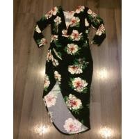 ราคา เดรสยาวลายดอก ปลายไขว้หน้า (1087751998)