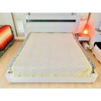 ราคา ผ้าห่ม ขนาด 5-5.5ฟุต สีเหลืองลายดอกวินเทจ ยี่ห้อ ARPEGGIO มือสองสภาพดี สินค้าญี่ปุ่น-เกาหลีแท้ (20916576933)