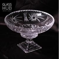 ราคา GLASS HUB - FPJ23412A/B1 - พาน พานแก้ว พานแก้วลายคริสตัล ดีไซน์สวยหรู แฮนด์เมด ใส่ขนมไทย ใส่ดอกไม้ จัดดอกไม้ประดับพาน (19876804179)