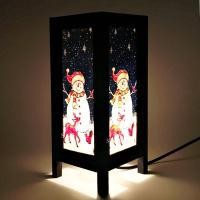 ราคา โคมไฟคริสต์มาส กระดาษสาสกรีนแฮนด์เมดลายตุ๊กตาหิมะ (5568089443)