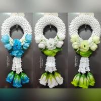 ราคา พวงมาลัยดอกพุด กลาง มะลิซ้อน+มุกกลาง มาลัยวันแม่ มาลัยวันพ่อ มาลัยไหว้ มาลัยบูชา (16184603547)