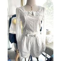 ราคา ชุดเซ็ตเสื้อแขนยาว กางเกงขาสั้น สีขาว งานป้าย (23550560064)