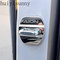 ราคา Hys 2025 Gac AION V ฝาครอบล็อคประตูรถยนต์ดัดแปลงหัวเข็มขัดล็อคประตูสแตนเลสฝาครอบป้องกันป้องกันสนิมอุปกรณ์ตกแต่ง (26731880917)