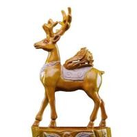 ราคา ไม้การบูรไม้จันทน์สีดำเครื่องประดับแกะสลักไม้แกะสลักรากไม้แกะสลักกวางเดินทางปลอดภัยในห้องนั่งเล่นงานฝีมือโชคดีกวางมีคุณ (28671087330)