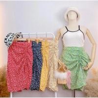 ราคา กระโปรงลายดอก สาวอวบ (A120) (18686656485)