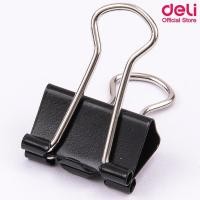 ราคา Deli 8566A Binder Clip คลิปหนีบกระดาษ ขนาด 15mm (บรรจุ 60 ชิ้น/กระปุก) (24690846743)