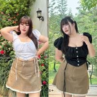 ราคา (WR) เสื้อแขนตุ๊กตาสาวอวบ มีเชือกรูดด้านหน้าปรับระดับได้ (27217085684)