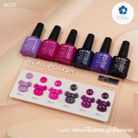ราคา A057 สีกลิตเตอร์โทนชมพู ม่วง 6 สี แบรนด์ Canni (18293220165)
