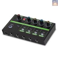 ราคา 4 Channel Audio Mixer ไมโครโฟน Low-noise Mono Stereo LINE Mixer LINE/MIC Mode Switching Type-C Power Supply สําหรับไมโครโฟนแบบมีสายเปียโนอิเล็กทรอนิกส์คอมพิวเตอร์กีตาร์อิเล็กทรอนิกส์ Dr (28523367755)