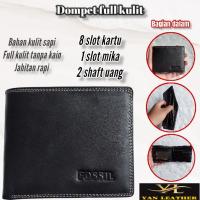 ราคา กระเป๋าสตางค์หนังเต็มรูปแบบโดยไม่ต้องผ้า/กระเป๋าสตางค์ผู้ชายหนังวัวดั้งเดิม (19010423208)