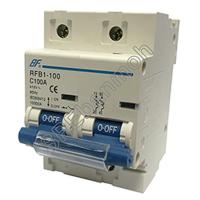 ราคา [ 1ชิ้น ] RFB1-100 2P-80A เบรกเกอร์ 6kA Type C เมนเบรกเกอร์ เบรกเกอร์ลูกย่อย ลูกย่อย 2P เบรกเกอร์กันไฟเกิน BF เซอร์กิ... (18582936820)
