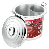 ราคา 272404 หม้อก๋วยเตี๋ยว ตราหัวม้าลาย รุ่น Chef 40 ซม. 2 ช่องโค้ง (16 นิ้ว) (7748946012)