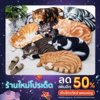 ราคา พรมเช็ดเท้า พรมเช็ดเท้าลายแมว พรมเช็ดเท้าลายแมว3D ขนนุ่มผ้าเช็ดเท้า (21809513220)