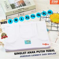 ราคา KATUN สีขาว SINGLET UNDERSHIRT สําหรับเด็กผู้ชายและเด็กผู้หญิงสําหรับ KINDERGARTEN, ELEMENTARY SCHOOL, MIDDLE SCHOOL, สูง | ผ้าฝ้ายที่เย็นสบาย (44214697413)