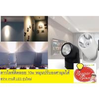 ราคา ไฟส่องภาพ ไฟส่องตู้ สปอร์ตไลท์ 10w LED แสงวอม บอดี้ดำ ขาว (3377745776)