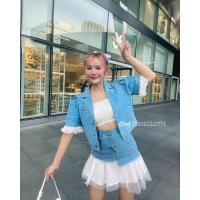 ราคา กระโปรงยีนส์ต่อชายมุ้งมิ้ง‍♀️ . (20682459165)