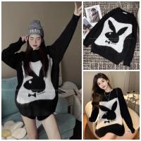 ราคา Street Boy Style Furry Playboy Rabbit Sweater - เสื้อสเวตเตอร์ขนสัตว์กระต่าย Playboy สําหรับผู้ชายและผู้หญิง Hottrend 2023 (42113500987)