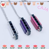 ราคา CAJA1 สร้อยคอ Harmonica, Metal 4 หลุม 8 โทน Harmonica, Chain Mini Woodwind Mini เครื่องดนตรีของขวัญ (24897300648)