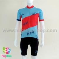 ราคา ชุดจักรยานแขนสั้นทีม MAAP 16 (12) สีฟ้าแดงหลังน้ำเงินแดง (8549122601)