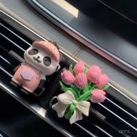 ราคา หมวกน้ำหอมหมีแพนด้าน่ารักสายคล้องรถตกแต่งหินหอมอโรมาเทอราพีของดีช่องลม cfec (29912956380)