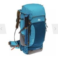 ราคา เป้สะพายหลังแบบล็อคได้เพื่อการเดินทางไกลรุ่น Travel 500 ขนาด 50 ลิตร (สีฟ้า) Quechua ของแท้ (13046878256)