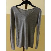 ราคา AZUL basic เสื้อสเวตเตอร์แขนยาวสีเทา (มือสอง) (18691695527)