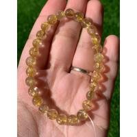 ราคา หินไหมทอง 6.7มิล Golden Rutilated 6.7mm หินนำโชค (43052096916)