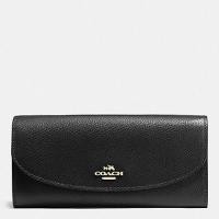 ราคา COACH W SLIM ENVELOPE WALLET IN CROSSGRAIN LEATHER (152764310)
