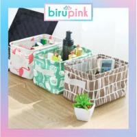 ราคา BiruPink Desktop Storage Basket Box Multifunctional Organizer Mini Basket Storage Box SO005 (14386027210)