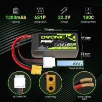 ราคา ▥ OVONIC 1300Mah 100C 6S 22.2V Lipo แบตเตอรี่ Xt60 ปลั๊กสําหรับ RC เฮลิคอปเตอร์ Quadcopter FPV (43565134361)
