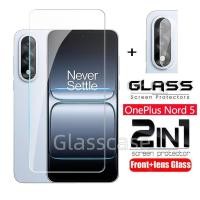 ราคา OnePlus Nord 5 2025 2 In 1 ป้องกันหน้าจอกระจกนิรภัยฟิล์มสําหรับ OnePlus Nord CE 5 CE5 Nord5 NordCE5 OnePlusNord5 กล้องกลับเลนส์ป้องกันกระจกคลุมทั้งหมดฟิล์มด้านหน้า (41309442234)