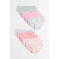 ราคา H&M(เอชแอนด์เอ็ม) กางเกงในผ้ายืด แพ็ก 10 ตัว Girl 10-pack jersey briefs 0709023_7 (42052147175)
