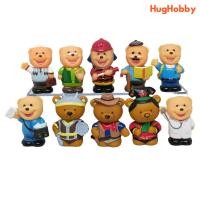 ราคา [ขายเหมา 10 ตัว] ฟิกเกอร์ โมเดล หมีน้อยนานาชาติ งานเก่า ของแถมนมตราหมี (มือ2) (17697874742)