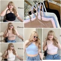 ราคา เสื้อครอป สายเดี่ยว ไขว้คอ จะแนวเซ็กซี่หรือแนวน่ารัก​​ แมทซ์ง่าย แฟชั่นสาวอวบ เสื้อผ้าสาวอวบอ้วน plussize ไซส์ใหญ่ (23266620000)