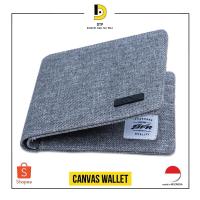 ราคา READY TO SHIP JFR Fashion Mens Canvas Leather Wallet JP07 (29243185693)