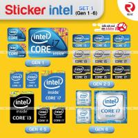 ราคา สติ๊กเกอร์ #SET1✨Intel Core i3,i5,i7,i9 Gen 1-6 ✨ Sticker ตกแต่ง PC Notebook ของหายาก ราคาถูก (5936923295)