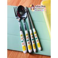 ราคา ช้อนส้อมลายการ์ตูนหมีพูห์ (4360465031)
