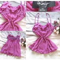 ราคา มือ2 ชุดนอนไม่ได้นอน ชุดนอนเซ็กซี่มือสอง sexy แบรนด์เนม La Senza มินิเดรส สีชมพู (14955321437)