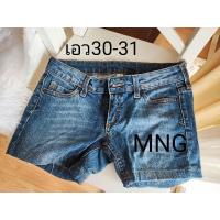 ราคา กางเกงยีนส์ขาสั้นMNG (14762675220)
