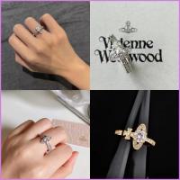 ราคา Vivienne WESTWOOD Saturn ชุดแหวนเพทายประกาย Planet เปิดแหวนหรูหราเครื ่ องประดับของขวัญวันวาเลนไทน (25136226697)