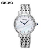 ราคา SEIKO นาฬิกาข้อมือผู้หญิง สายสแตนเลส สีเงิน รุ่น SFQ807P (3256072652)
