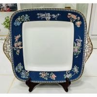 ราคา จานเค้ก Wedgwood Blue Siam (28113242275)
